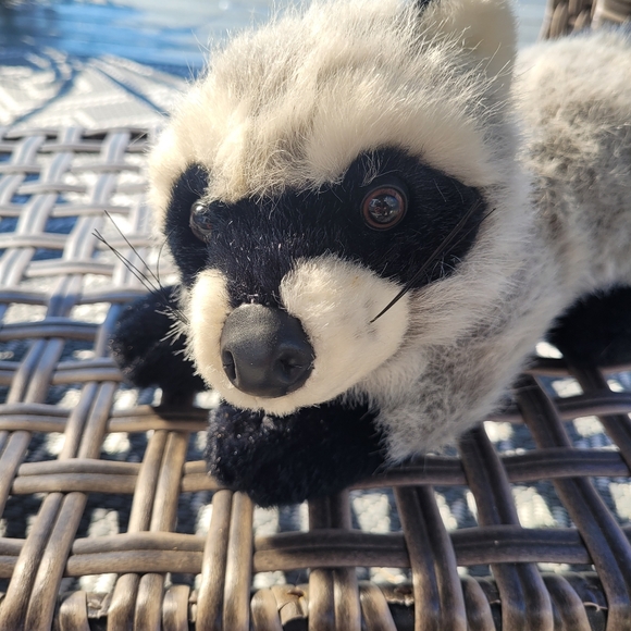 Incredible Petables Plush Realistic 11” Raccoon Woodland Stuffed Animal Toy - Picture 2 of 7